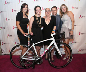 From left to right: Tabetha Kay from Liv/giant; YSC CEO Jennifer Merschdorf; YSC Board President Lisa J. Frank; Steve Klein; Elysa Walk from Liv/giant.