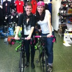 Rachel Keenan and me with our new Liv/giant Avail Inspire bicycles