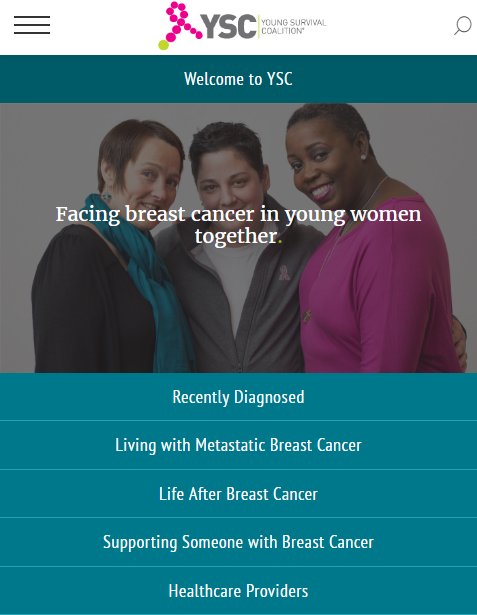 YSC's new website is mobile-friendly and easy to navigate on the go