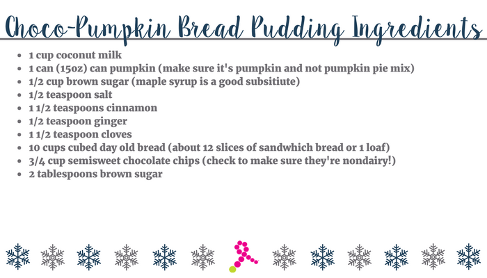 Choco-Pumpkin Bread Pudding